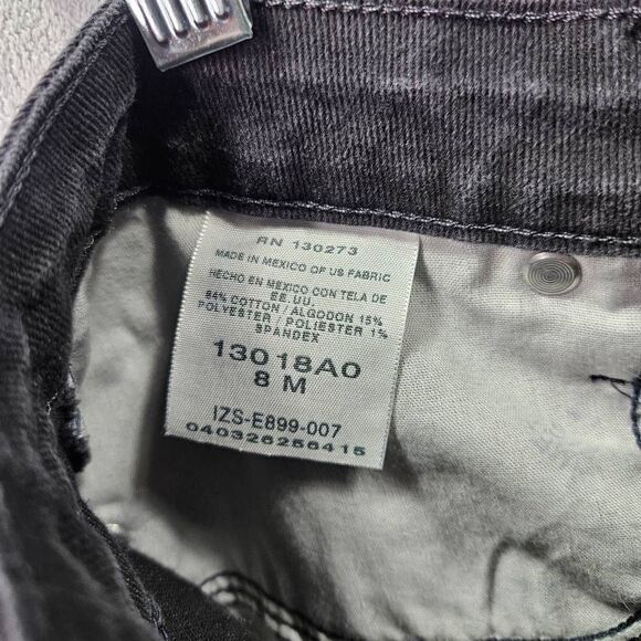 Lee Riders Jeans Women Size 8M Black Straight Leg Fit Denim - Picture 8 of 9